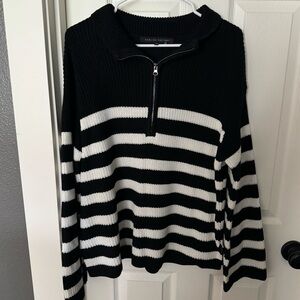 Anthropologie Black and White Striped Sweater !!!